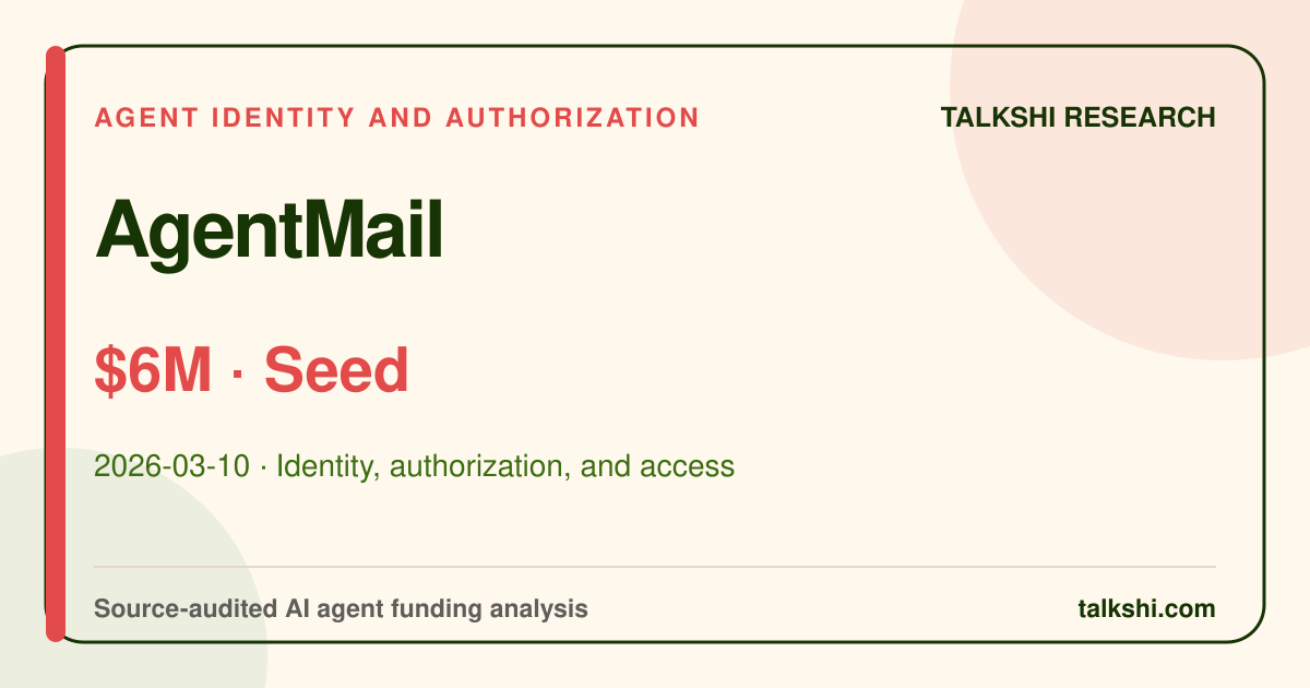 AgentMail $6M Seed AI funding analysis