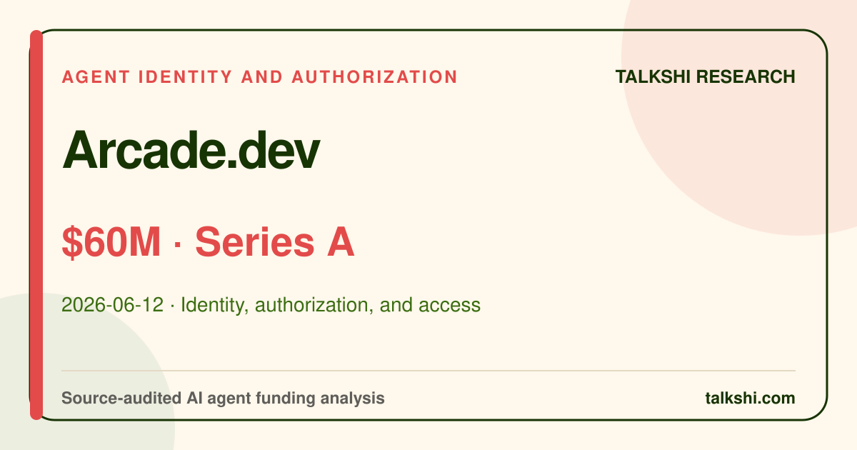 Arcade.dev $60M Series A AI funding analysis