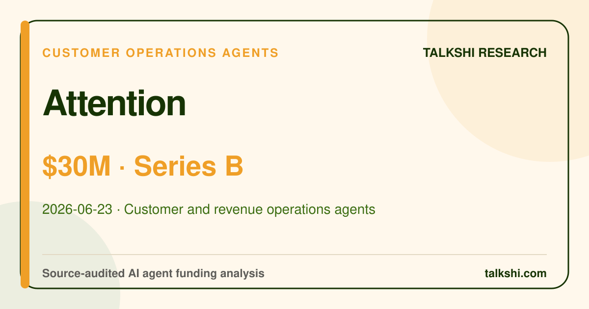 Attention $30M Series B AI funding analysis