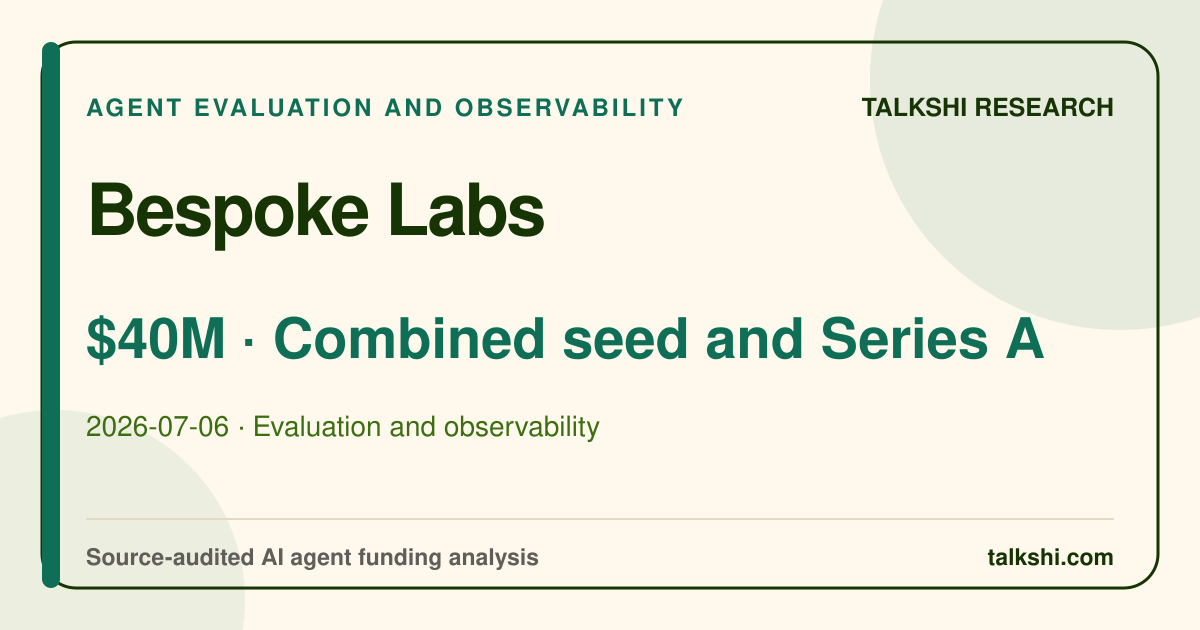 Bespoke Labs $40M Combined seed and Series A AI funding analysis