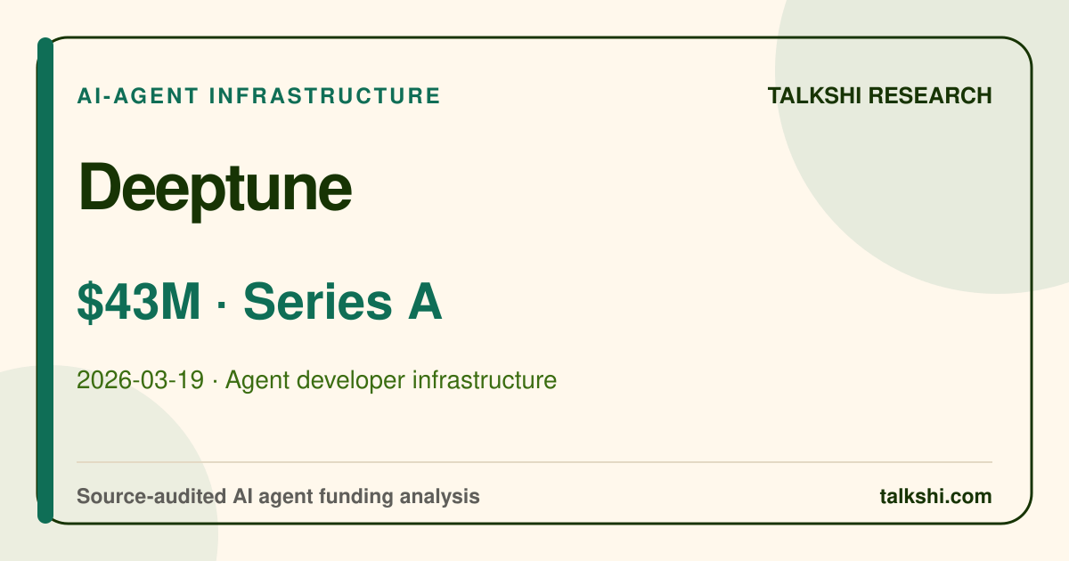 Deeptune $43M Series A AI funding analysis