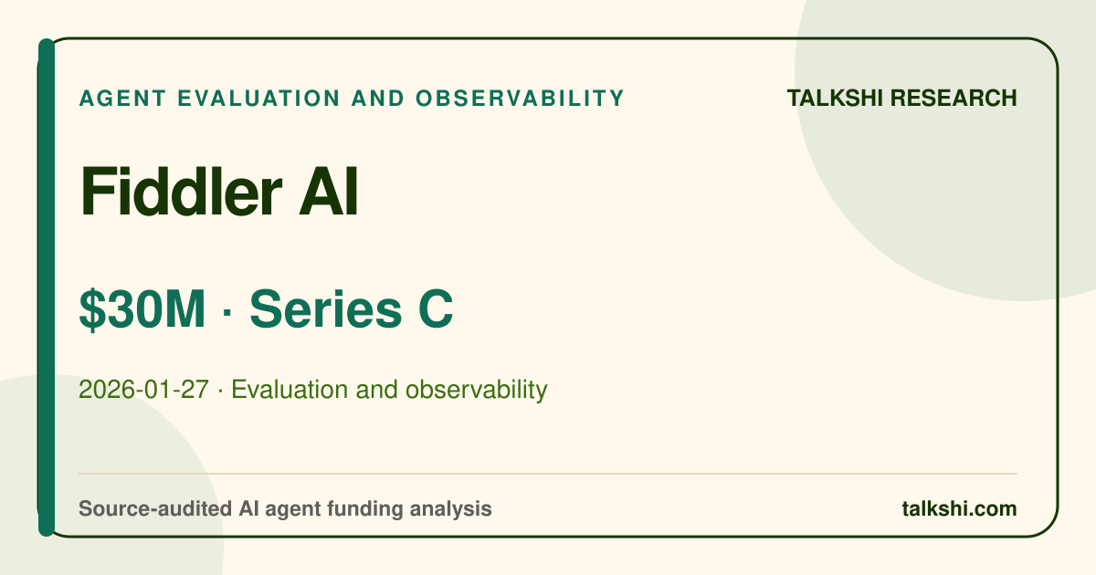 Fiddler AI $30M Series C AI funding analysis