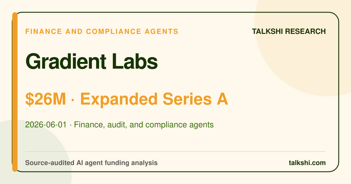 Gradient Labs $26M Expanded Series A AI funding analysis