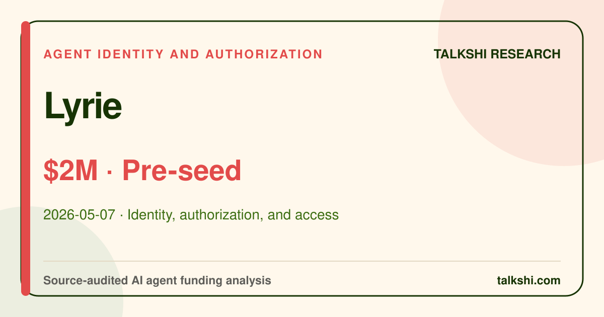 Lyrie $2M Pre-seed AI funding analysis