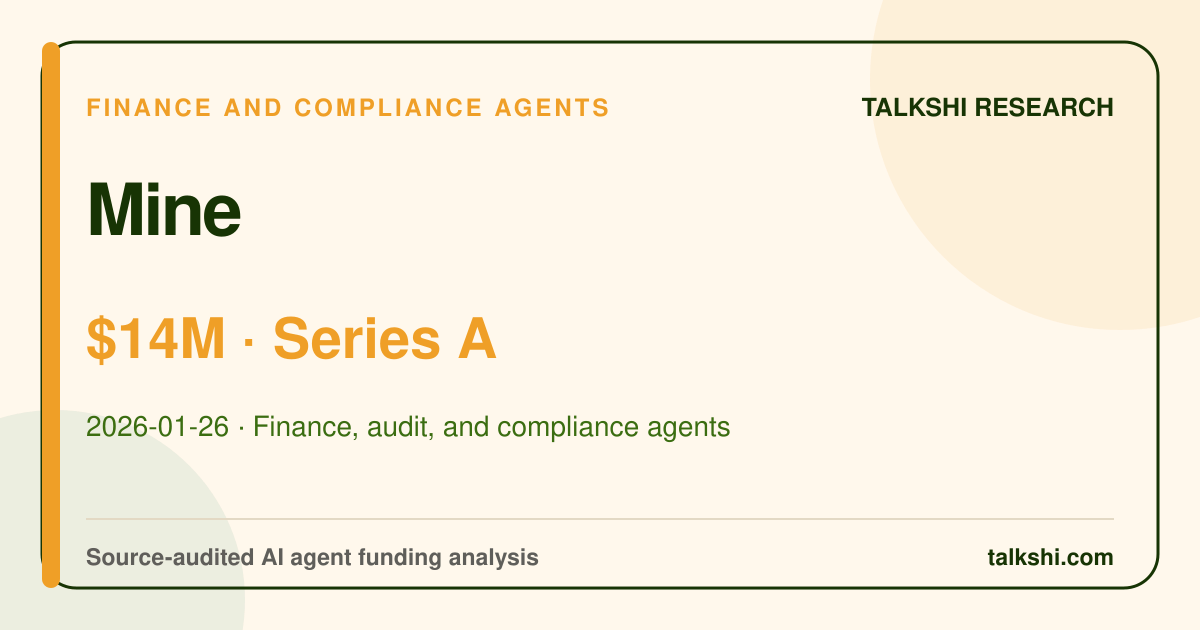Mine $14M Series A AI funding analysis