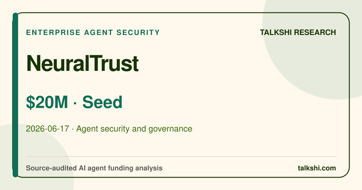 NeuralTrust $20M Seed AI funding analysis