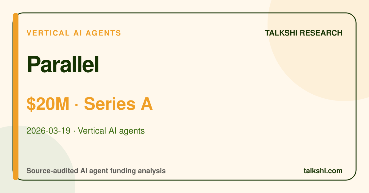Parallel $20M Series A AI funding analysis
