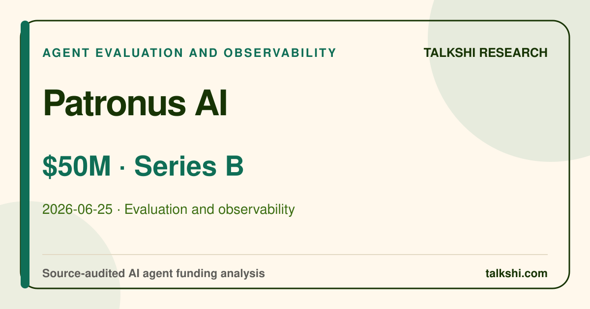 Patronus AI $50M Series B AI funding analysis